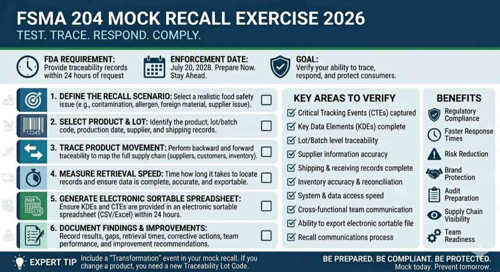 mock recall exercise